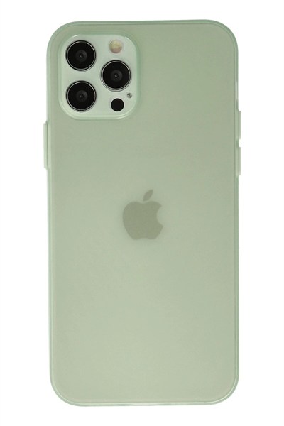 Mey İthalat®  iPhone 12 Pro Max Kılıf Puma Silikon - Açık Yeşil
