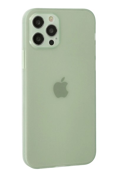 Mey İthalat®  iPhone 12 Pro Max Kılıf Puma Silikon - Açık Yeşil