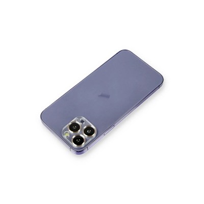 Mey İthalat®  iPhone 12 Pro Max Metal Kamera Lens Koruma Cam - Gold