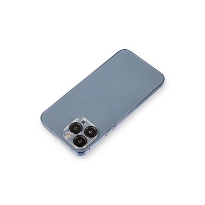 Mey İthalat®  iPhone 12 Pro Max Metal Kamera Lens Koruma Cam - Siyah