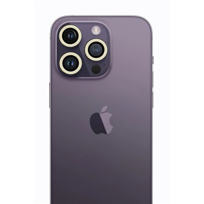 Mey İthalat®  iPhone 12 Pro Neon Fosforlu Kamera Lens - Beyaz