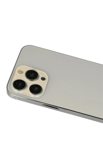 Mey İthalat®  iPhone 12 Pro Rainbow Kamera Lens Koruma Cam - Gold