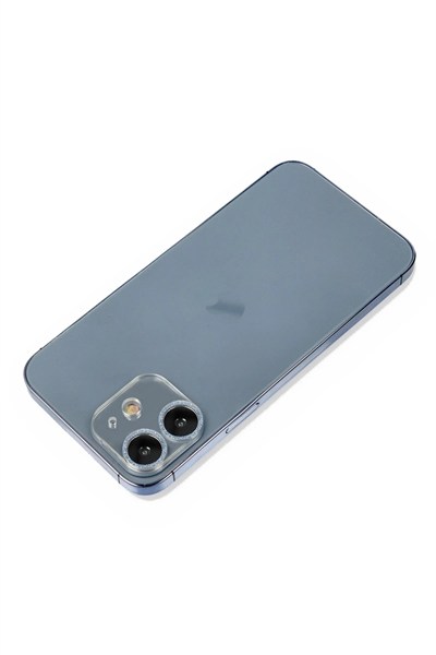 Mey İthalat®  iPhone 12 Shine Kamera Lens Koruma Cam - Sierra Blue