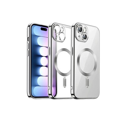 Mey İthalat®  iPhone 13 Kılıf Kross Magneticsafe Kapak - Titan Gri