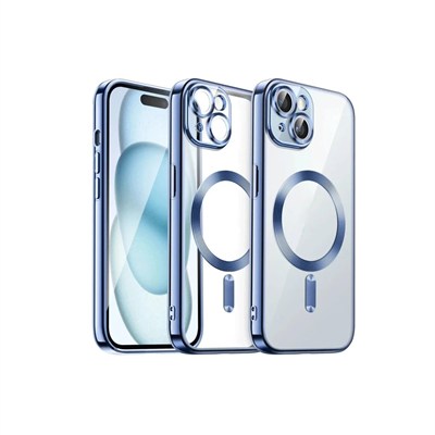 Mey İthalat®  iPhone 13 Kılıf Kross Magneticsafe Kapak - Sierra Blue
