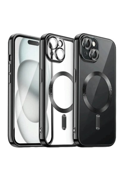 Mey İthalat®  iPhone 13 Kılıf Kross Magneticsafe Kapak - Siyah