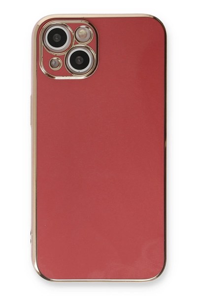 Mey İthalat®  iPhone 13 Kılıf Volet Silikon - Kırmızı