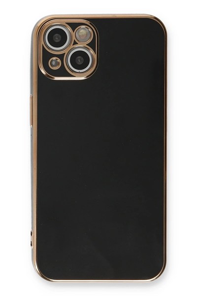 Mey İthalat®  iPhone 13 Kılıf Volet Silikon - Siyah
