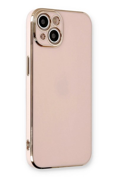 Mey İthalat®  iPhone 13 Kılıf Volet Silikon - Pembe