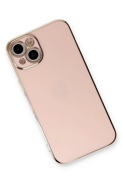 Mey İthalat®  iPhone 13 Kılıf Volet Silikon - Pembe