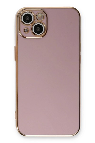 Mey İthalat®  iPhone 13 Kılıf Volet Silikon - Mor