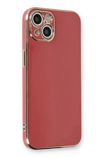 Mey İthalat®  iPhone 13 Kılıf Volet Silikon - Kırmızı