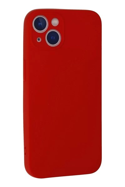 Mey İthalat®  iPhone 13 Mini Kılıf Nano içi Kadife Silikon - Kırmızı