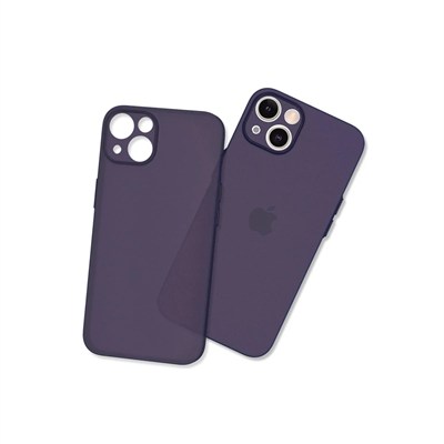 Mey İthalat®  iPhone 13 Mini Kılıf Puma Silikon - Koyu Mor