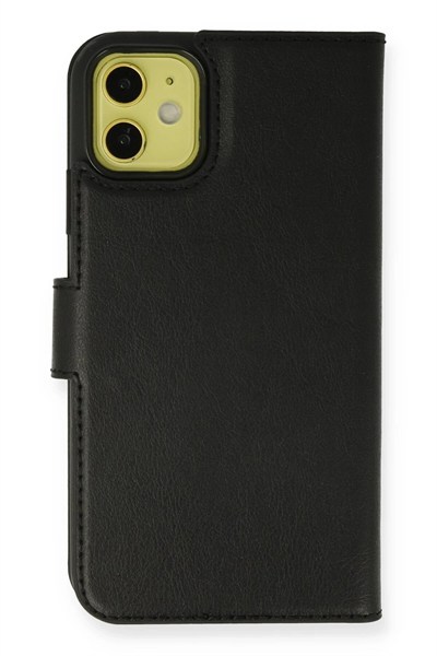 Mey İthalat®  iPhone 13 Mini Kılıf Trend S Plus Kapaklı Kılıf - Siyah