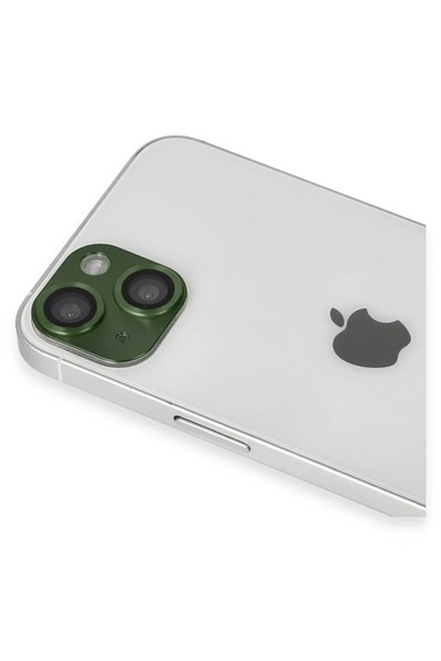 Mey İthalat®  iPhone 13 Pers Alüminyum Kamera Lens - Yeşil