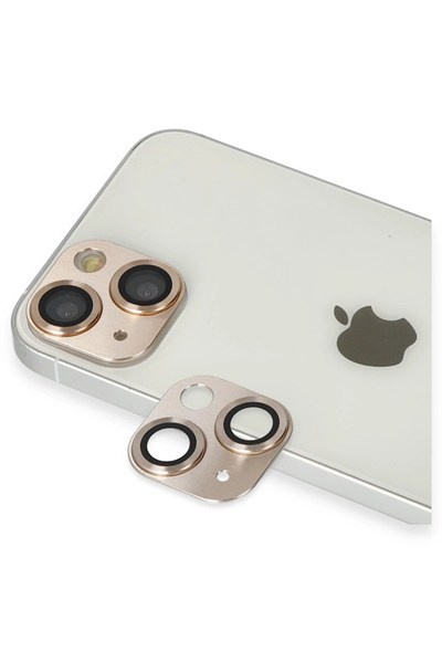 Mey İthalat®  iPhone 13 Pers Alüminyum Kamera Lens - Gold