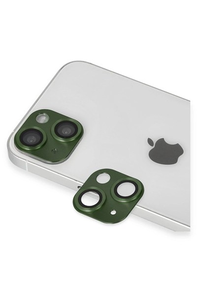 Mey İthalat®  iPhone 13 Pers Alüminyum Kamera Lens - Yeşil