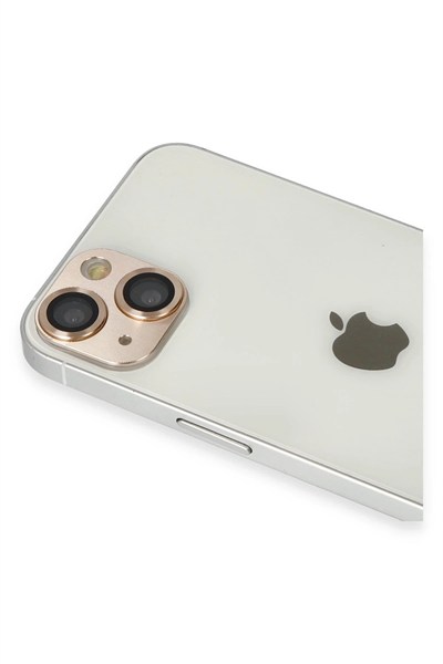 Mey İthalat®  iPhone 13 Pers Alüminyum Kamera Lens - Gold