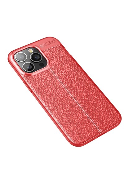 Mey İthalat®  iPhone 13 Pro Kılıf Auto Focus Kapak - Kırmızı