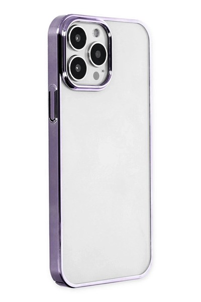 Mey İthalat®  iPhone 13 Pro Kılıf Element Silikon - Mor