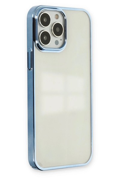Mey İthalat®  iPhone 13 Pro Kılıf Element Silikon - Sky Blue