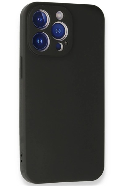 Mey İthalat®  iPhone 13 Pro Kılıf First Silikon - Siyah