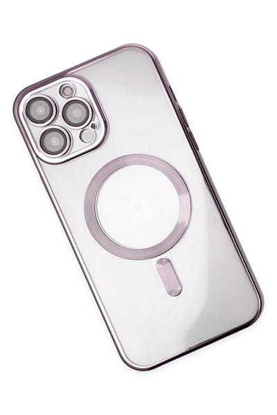 Mey İthalat®  iPhone 13 Pro Kılıf Kross Magneticsafe Kapak - Mor