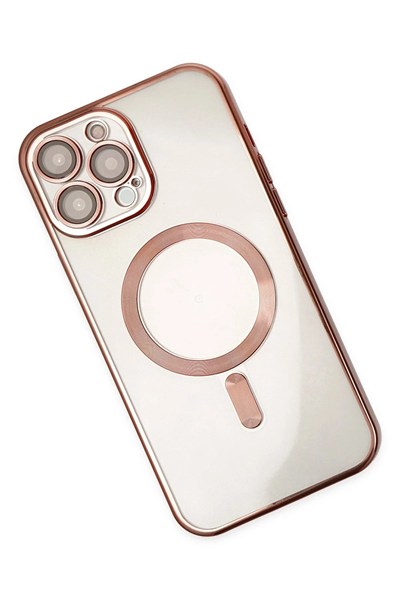 Mey İthalat®  iPhone 13 Pro Kılıf Kross Magneticsafe Kapak - Rose