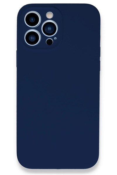 Mey İthalat®  iPhone 13 Pro Kılıf Lansman Legant Silikon - Lacivert