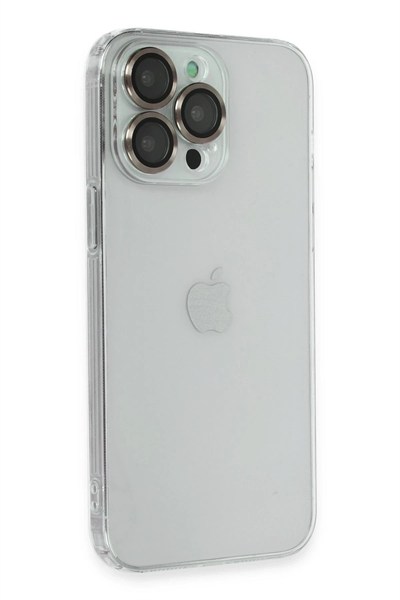 Mey İthalat®  iPhone 13 Pro Kılıf Luko Lens Silikon -Yeşil