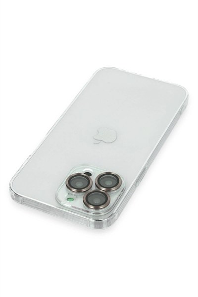 Mey İthalat®  iPhone 13 Pro Kılıf Luko Lens Silikon -Yeşil