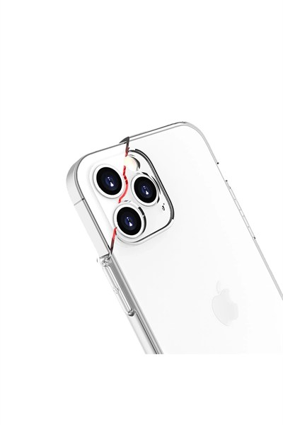 Mey İthalat®  iPhone 13 Pro Kılıf Lüx Şeffaf Silikon