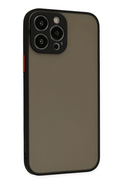 Mey İthalat®  iPhone 13 Pro Kılıf Montreal Silikon Kapak - Siyah