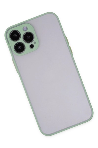 Mey İthalat®  iPhone 13 Pro Kılıf Montreal Silikon Kapak - Turkuaz