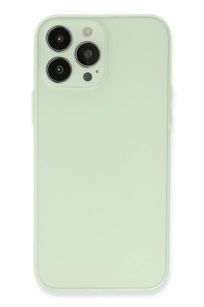 Mey İthalat®  iPhone 13 Pro Kılıf Puma Silikon - Açık Yeşil