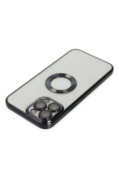 Mey İthalat®  iPhone 13 Pro Kılıf Slot Silikon - Siyah