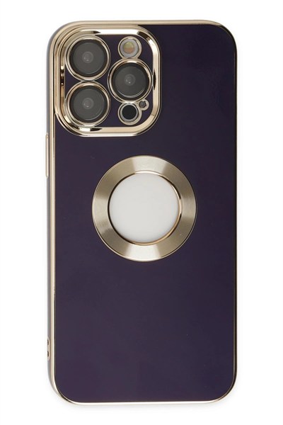 Mey İthalat®  iPhone 13 Pro Kılıf Store Silikon - Derin Mor