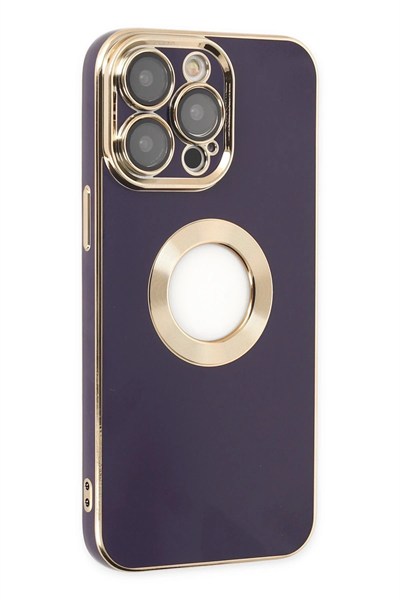 Mey İthalat®  iPhone 13 Pro Kılıf Store Silikon - Derin Mor