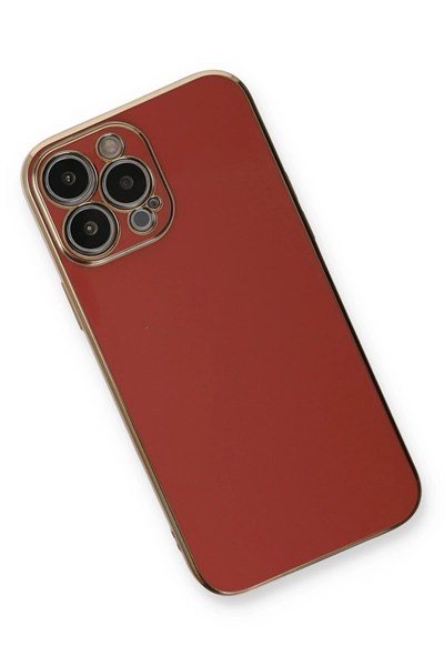 Mey İthalat®  iPhone 13 Pro Kılıf Volet Silikon - Kırmızı