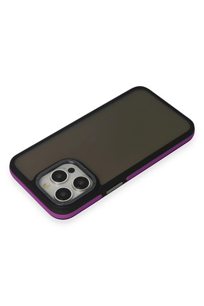 Mey İthalat®  iPhone 13 Pro Max Harvel Kapak - Derin Mor