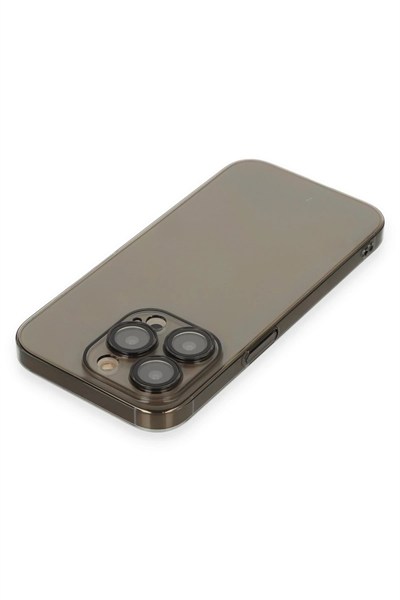 Mey İthalat®  iPhone 13 Pro Max Kılıf Armada Lensli Kapak - Siyah