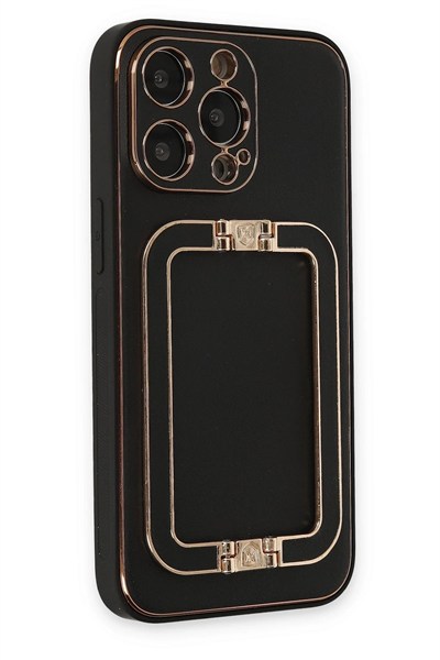 Mey İthalat®  iPhone 13 Pro Max Kılıf Coco Elit Kapak - Siyah