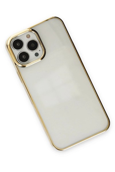 Mey İthalat®  iPhone 13 Pro Max Kılıf Element Silikon - Gold