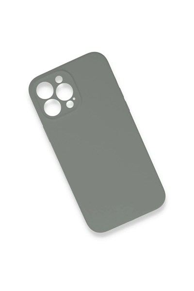 Mey İthalat®  iPhone 13 Pro Max Kılıf Lansman Legant Silikon - Gri