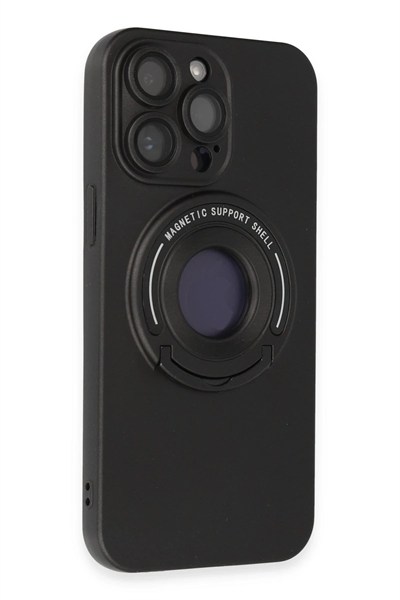 Mey İthalat®  iPhone 13 Pro Max Kılıf Lukka Magneticsafe Kapak - Siyah