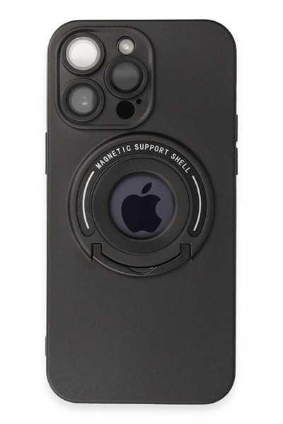Mey İthalat®  iPhone 13 Pro Max Kılıf Lukka Magneticsafe Kapak - Siyah