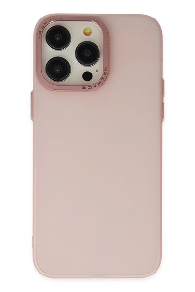 Mey İthalat®  iPhone 13 Pro Max Kılıf Modos Metal Kapak - Pembe