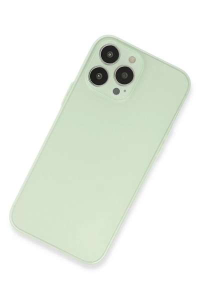 Mey İthalat®  iPhone 13 Pro Max Kılıf Puma Silikon - Açık Yeşil