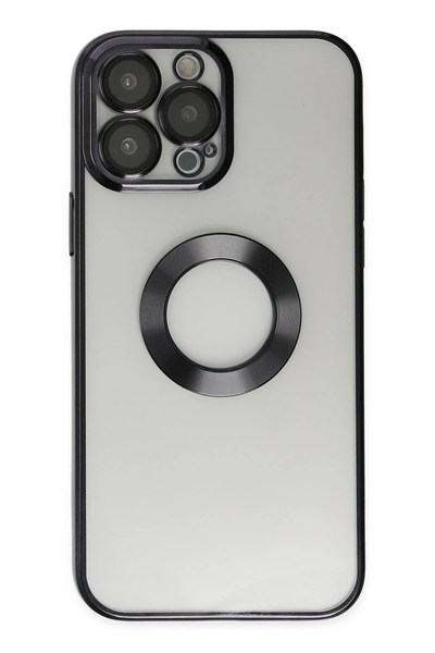 Mey İthalat®  iPhone 13 Pro Max Kılıf Slot Silikon - Siyah